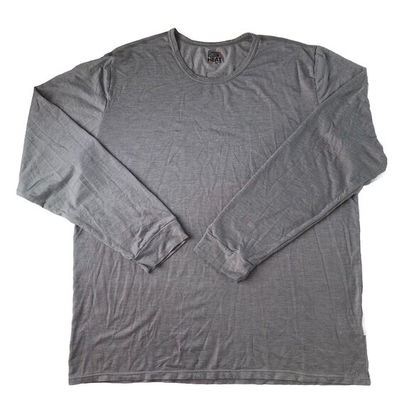 32 Degrees Heat  Mens L/S Light Weight T-Shirt Gray Tag Size X-Large - Picture 1 of 14